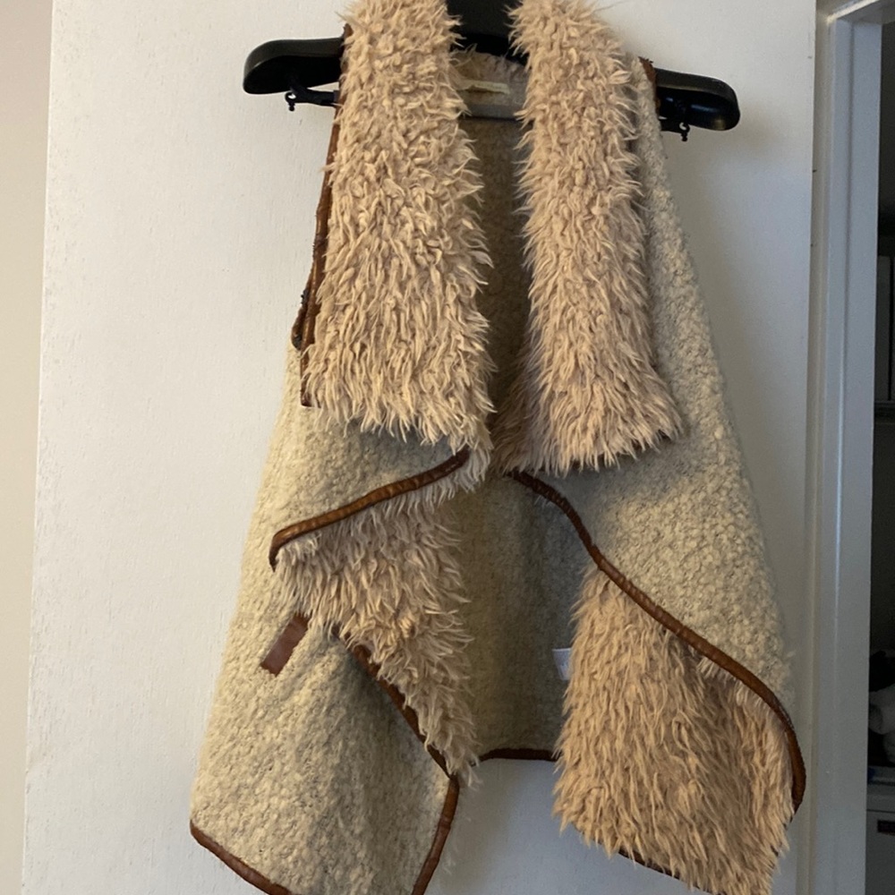Urban outfitters reversible fur vest